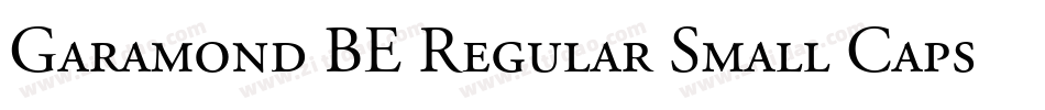 Garamond BE Regular Small Caps & Oldstyle Figures字体转换